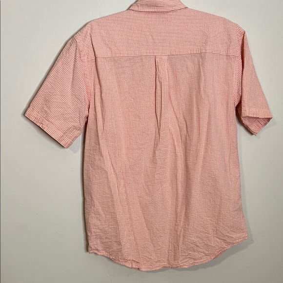 L.L. Bean Men's Casual Pink Plaid Shirt - Picture 7 of 8